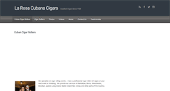 Desktop Screenshot of larosacubanacigars.com